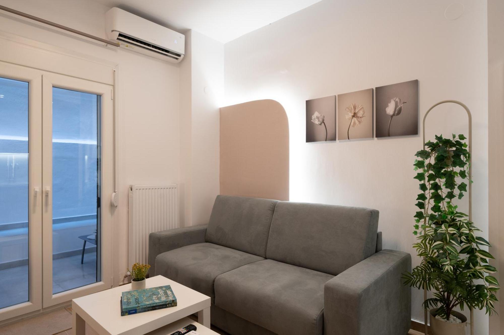 Honey Oak & Cream Patio By Nest Apartment Thessaloníki Ngoại thất bức ảnh
